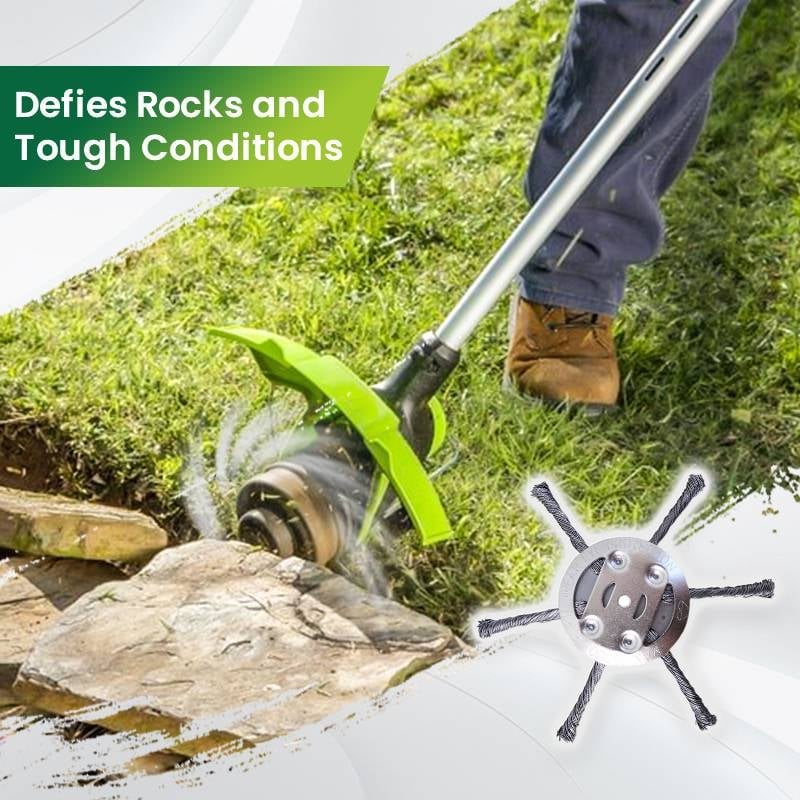 👨‍🌾6 inch Steel Wire Brush Cutter Trimmer Head🔥(BUY 2 GET 1 FREE )